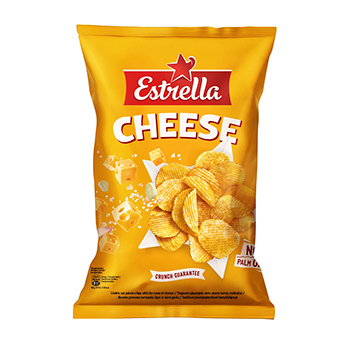 

Чипсы картофельные Estrella рифленые сыр 130 г