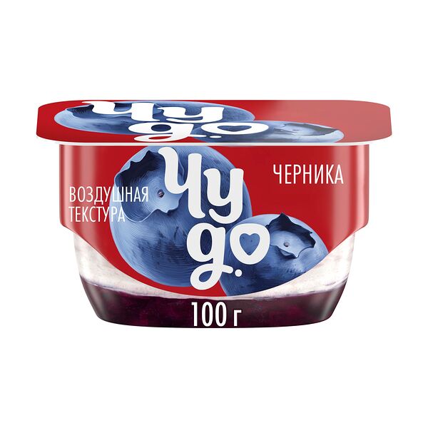 Десерт творожный Чудо Черника двухслойный 4.2% 100 г
