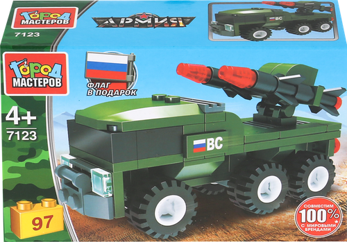 

Конструктор Город Мастеров Армия Военная техника в ассортименте арт. 278610/278609