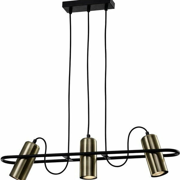 Светильник подвесной Rivoli Elfriede античная бронза 8Х80