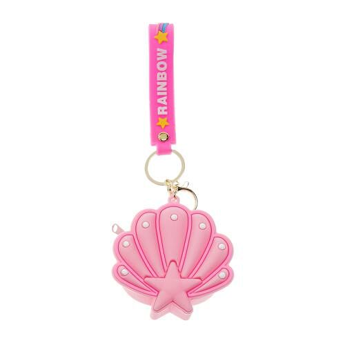 Брелок-кошелек Ракушка силиконовая цвет в ассортименте 1 шт.