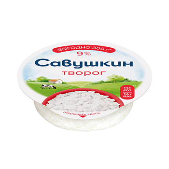 

Творог Савушкин Классический 9%, 300 г