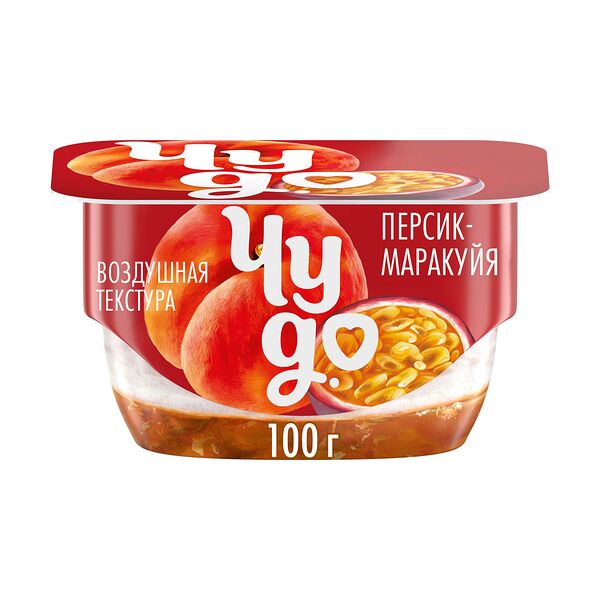 Творог взбитый Чудо Персик-Маракуйя 4.2% 100 г