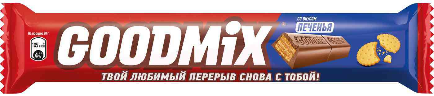 

Батончик Goodmix со вкусом печенья 40 г