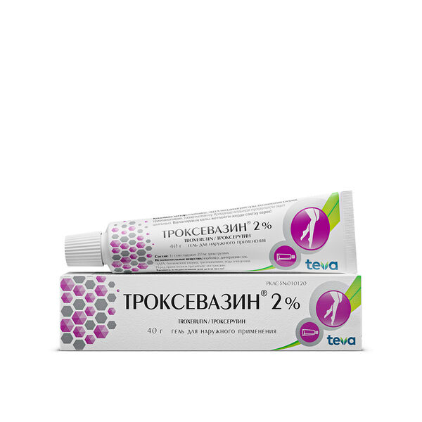 Троксевазин 2% 40 г гель