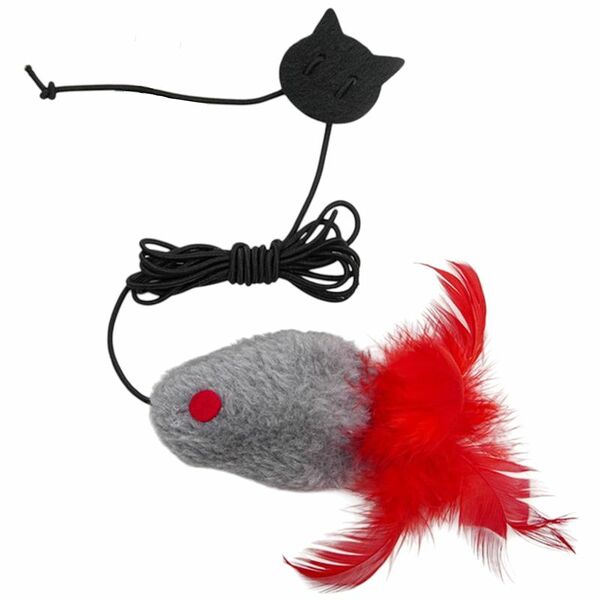 Игрушка-дразнилка Triol Мышка подвесная для кошек в ассортименте 1 шт