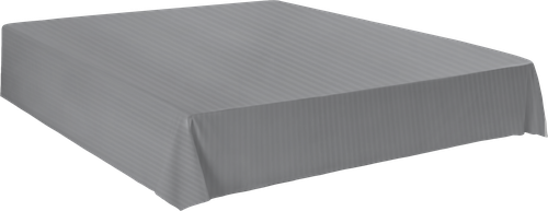 

Простыня Homeclub 200 x 215 см +/-3 см серая страйп-сатин