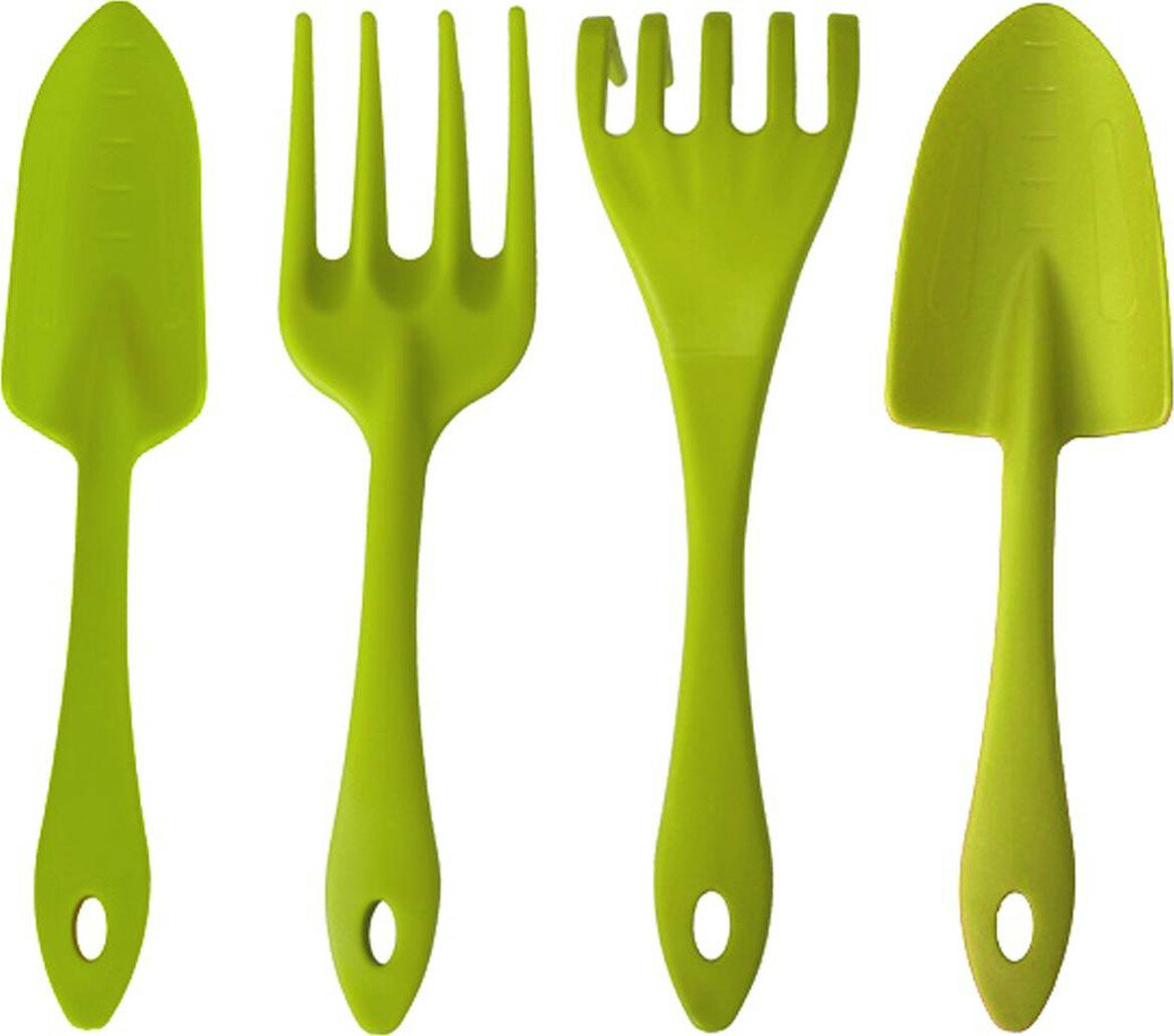 

Набор садовых инструментов InGreen 4 предмета салатовый