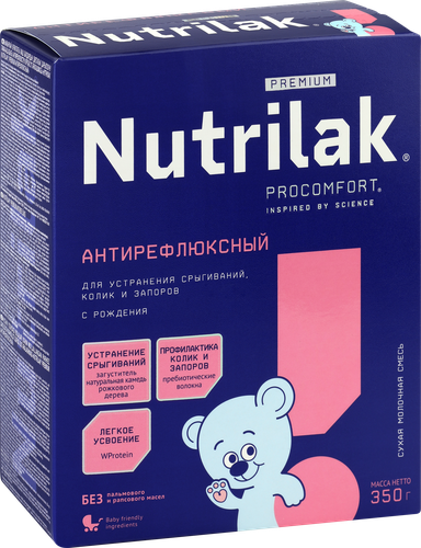 

Смесь Nutrilak Premium Антирефлюкс молочная сухая с рождения 350 г