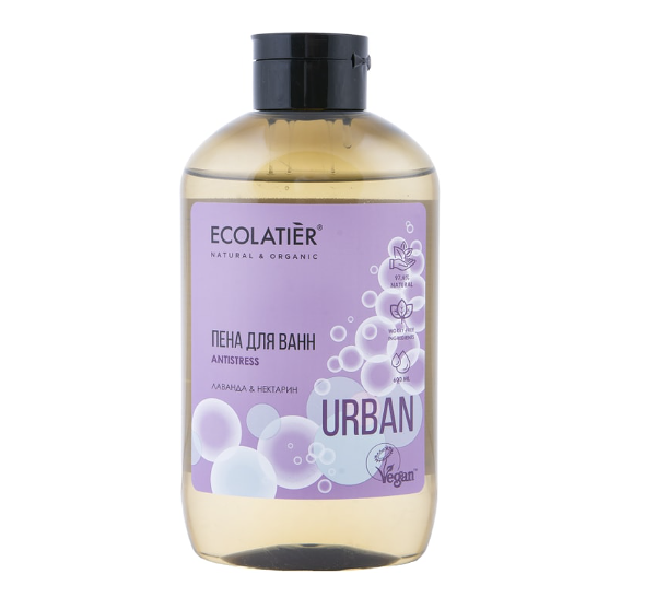  Пена для ванны Ecolatier Antistress Urban лаванда и нектарин 600 мл