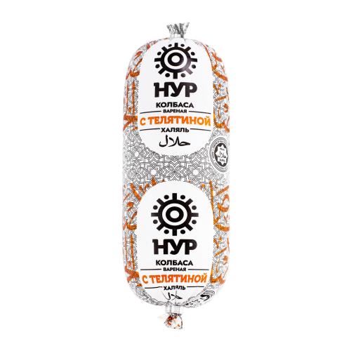 

Колбаса вареная Нур Халяль с телятиной вес