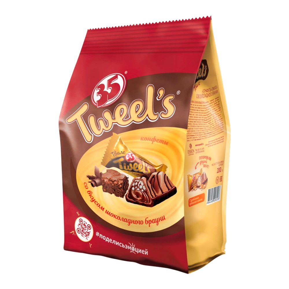 

Конфеты 35 Tweel's со вкусом шоколадного брауни 200 г