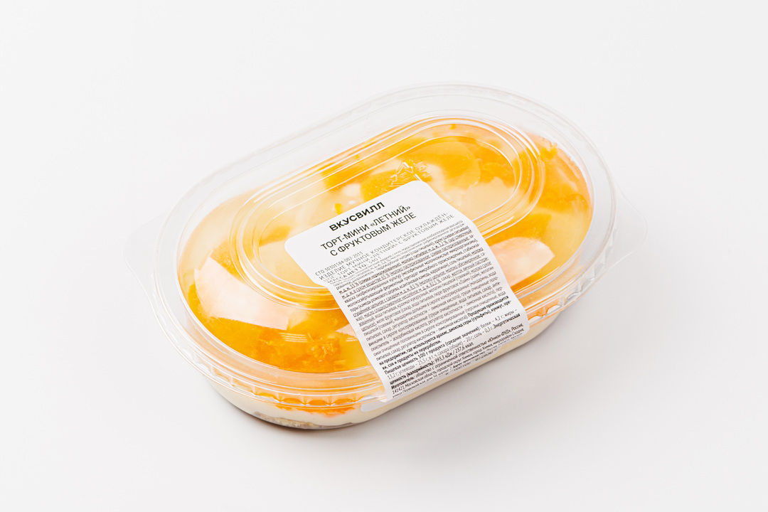 

Торт-мини ВкусВилл Летний с фруктовым желе 340 г