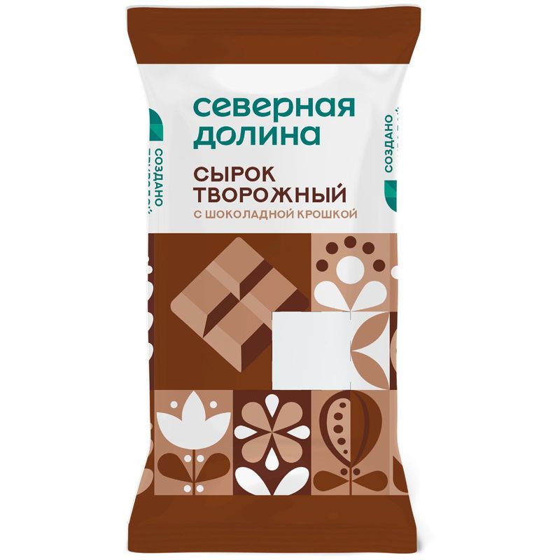 

Сырок творожный Северная Долина с сахаром и шоколадной крошкой 8% 90 г