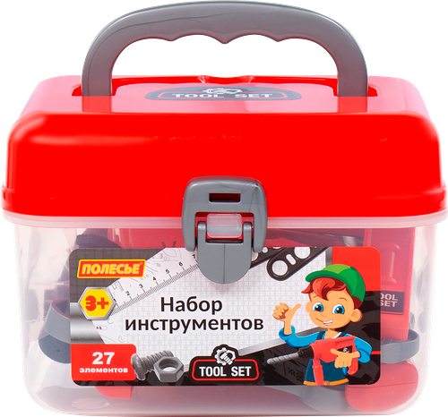 Набор инструментов Полесье в чемоданчике 27 элементов