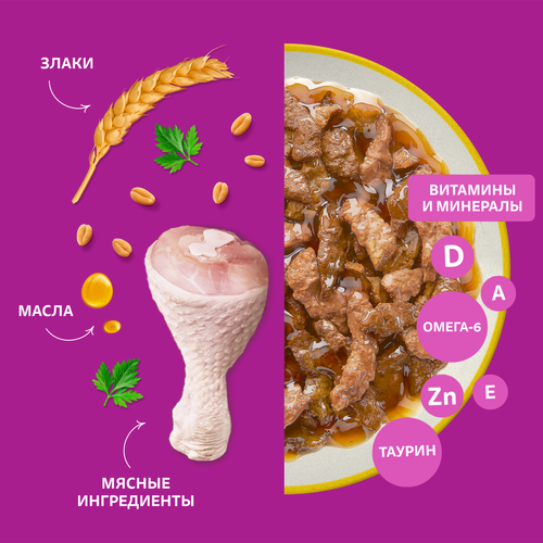 

Влажный корм Whiskas рагу с курицей для взрослых кошек 75 г