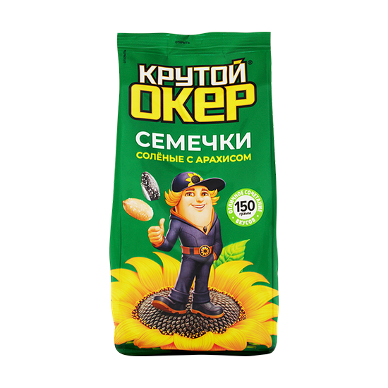 Семечки Крутой окер жареные с арахисом 150 г