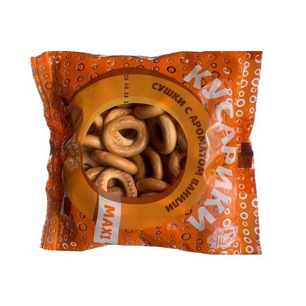 Сушки Кусарики MAXI с ароматом ванили 1С 250г