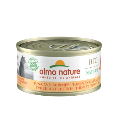 Консервы для кошек Альмо Нейчер (Almo Nature) ЭйчЭфСи Натуральный с тунцом и креветкой (HFC Natural Tuna and Shrimps) 100 г