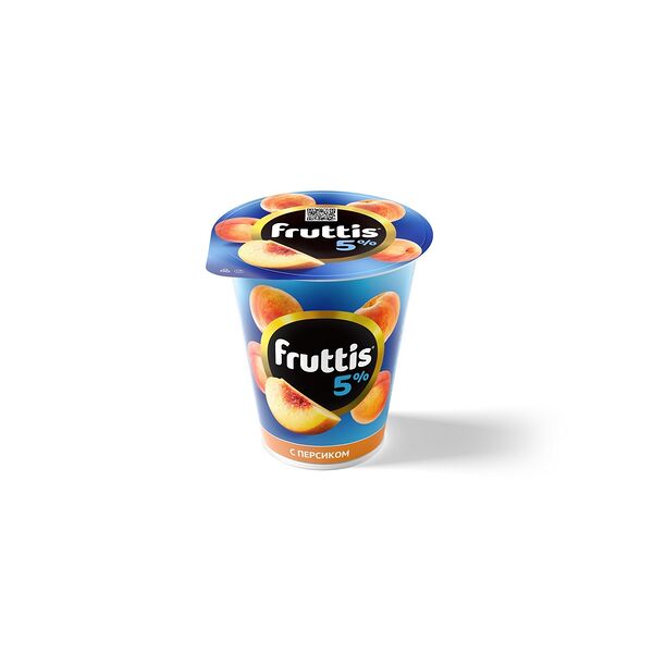 Продукт йогуртный Фруттис Сливочное лакомство персик жир. 5% вес 290г Campina