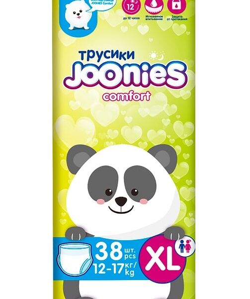 Подгузники-трусики Joonies Comfort XL 12-17 кг, 38 шт