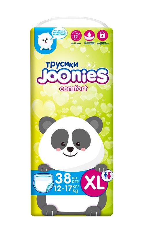 

Подгузники-трусики Joonies Comfort XL 12-17 кг, 38 шт