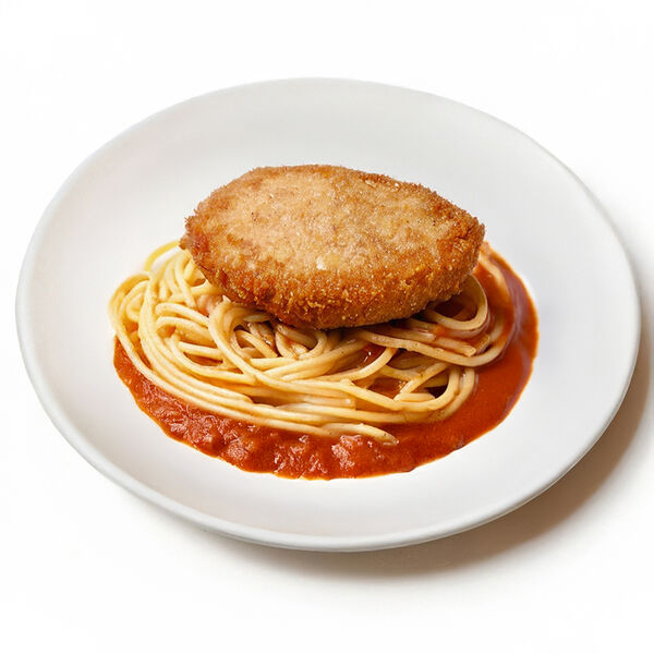 Биточек куриный Баба Люся и спагетти с томатным соустом 250 г