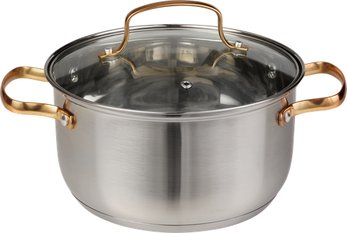 

Кастрюля Homeclub Copper с крышкой 3 л, Арт. GSG-03