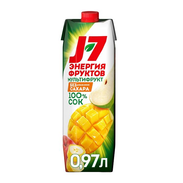 Сок J7 Мультифрукт с мякотью 0.97 л