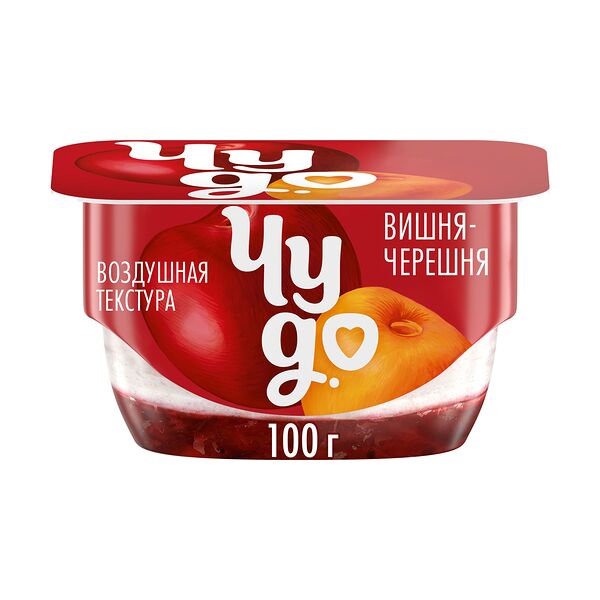 Творог взбитый Чудо Вишня-Черешня 4% 100 г