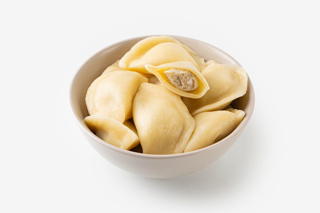 

Пельмени рыбные ВкусВилл из трески с кальмаром замороженные вес