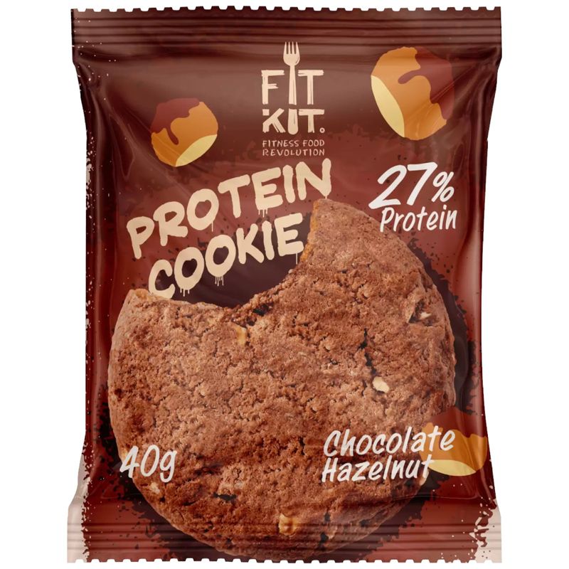 

Десерт Fit Kit Куки со вкусом шоколад-фундук протеиновый без сахара 40 г