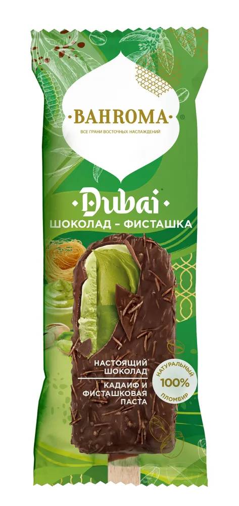 

Мороженое Bahroma Dubai кадаиф и фисташковая паста 90 г