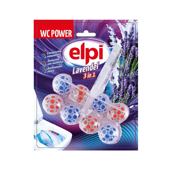 Средство чистящее для унитаза Elpi Лаванда 2х50г