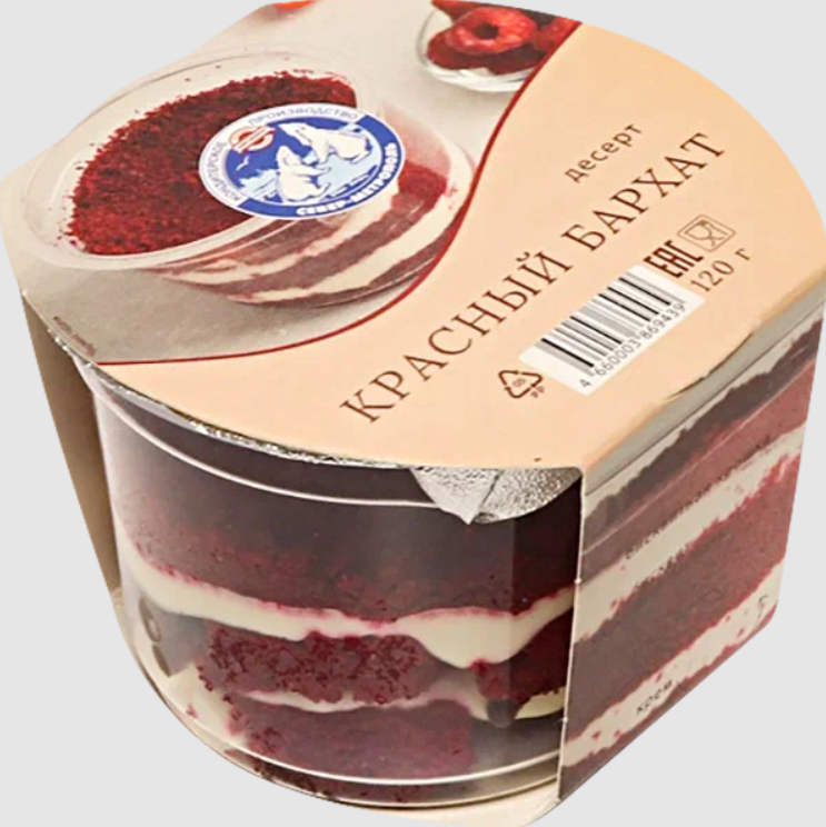 

Десерт Север-Метрополь Красный бархат 120 г