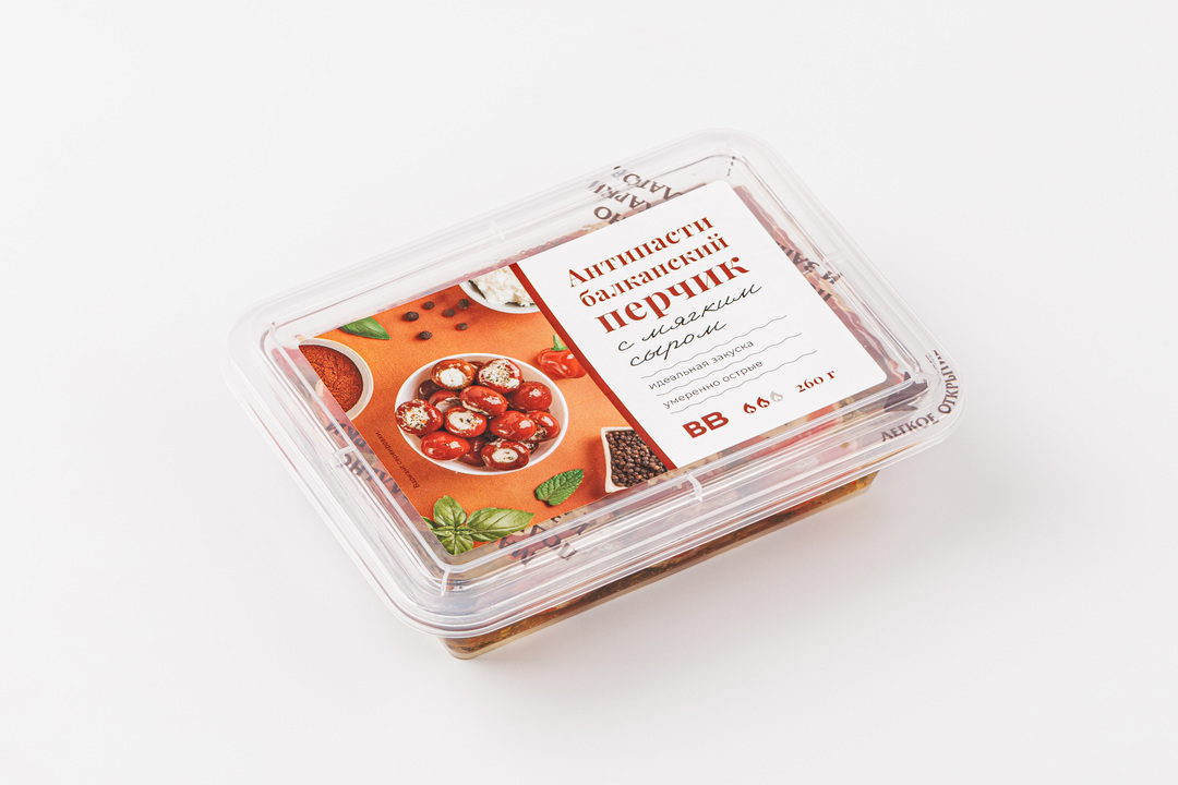 

Антипасти ВкусВилл балканский перчик с мягким сыром 260 г