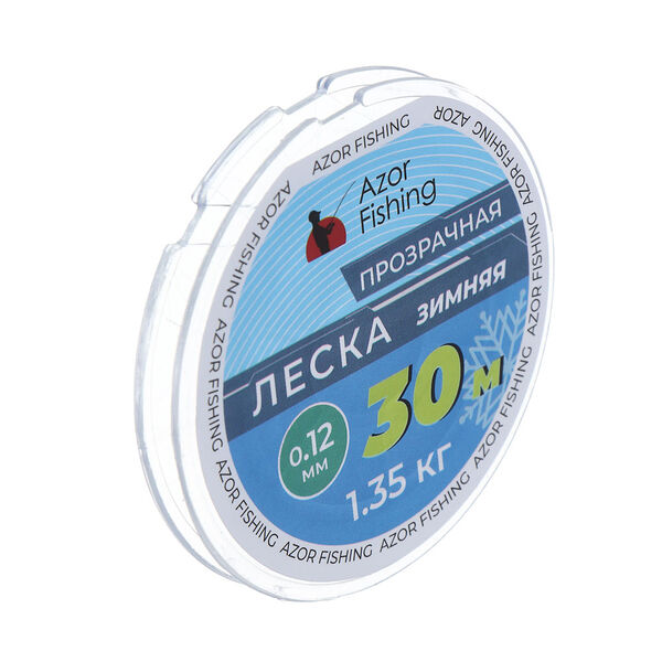 Azor fishing леска зимняя, 15м, 0,12мм, 1,35кг, прозрачная
