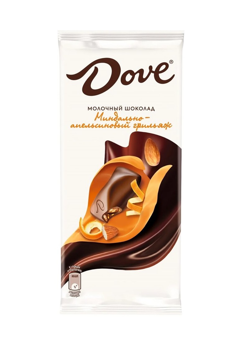 

Шоколад молочный Dove с миндально-апельсиновым грильяжем 90 г