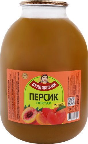 

Нектар Буздякский Персиковый с мякотью и сахаром 3 л