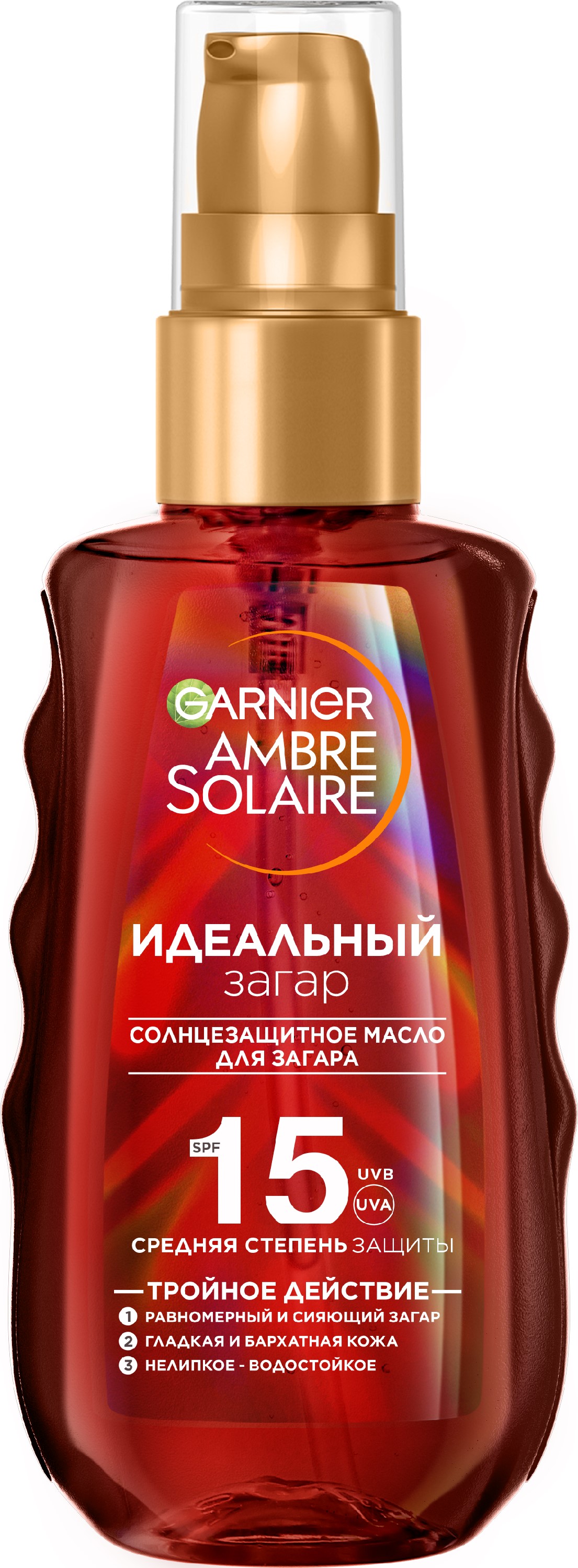 

Масло-спрей для загара Garnier Ambre Solaire Идеальный загар солнцезащитное SPF15 150 мл
