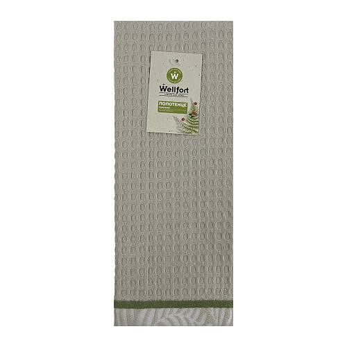 Полотенце Wellfort для кухни вафельное 35 x 60 см, 1 шт., цвет в ассортименте