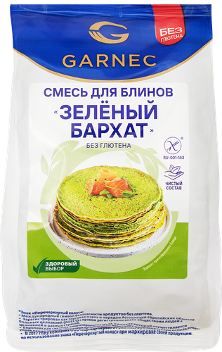 Смесь мучная Garnec Зеленый Бархат для блинов 300 г