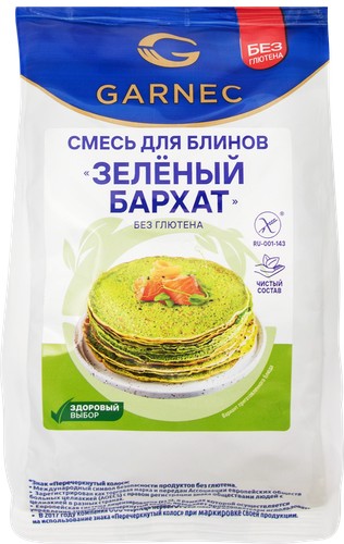 

Смесь мучная Garnec Зеленый Бархат для блинов 300 г