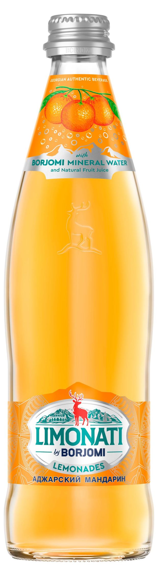

Напиток газированный Limonati by Borjomi Аджарский мандарин 500 мл