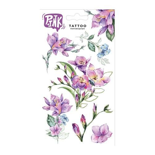 Наклейки-тату P.ink Приор групп переводные Ирисы 11x20 см
