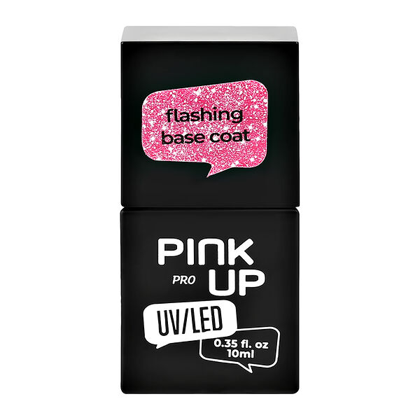 Светоотражающая база для ногтей Pink Up Flashing тон 08 10 мл