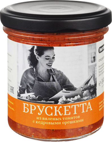Брускетта Tomtom из вяленых томатов с кедровыми орешками 140 г