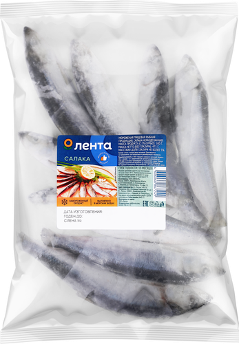 

Салака Лента замороженная неразделанная 500 г