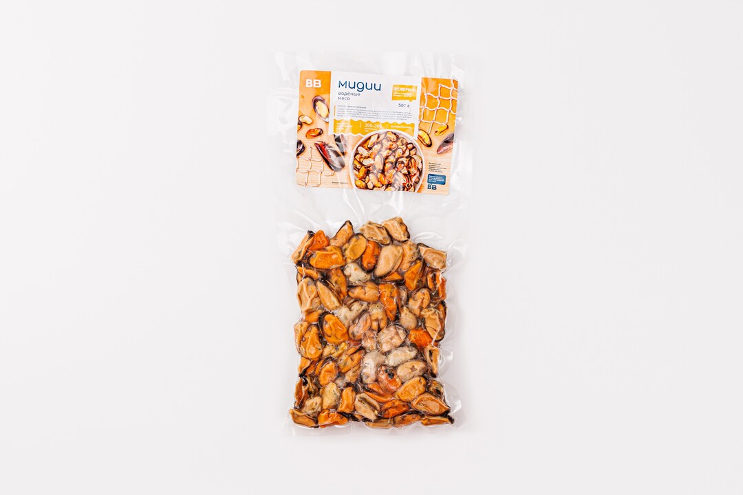 

Мидии мясо варено-мороженое