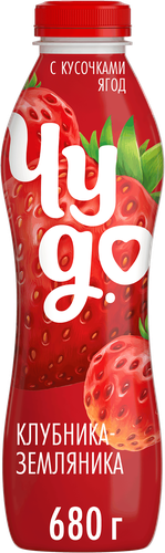 

Йогурт питьевой Чудо со вкусом Клубника-земляника 1.9% 680 г